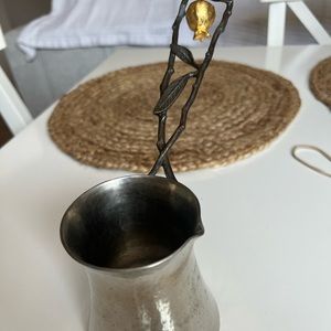 Michael aram coffee pot.  Missing spoon